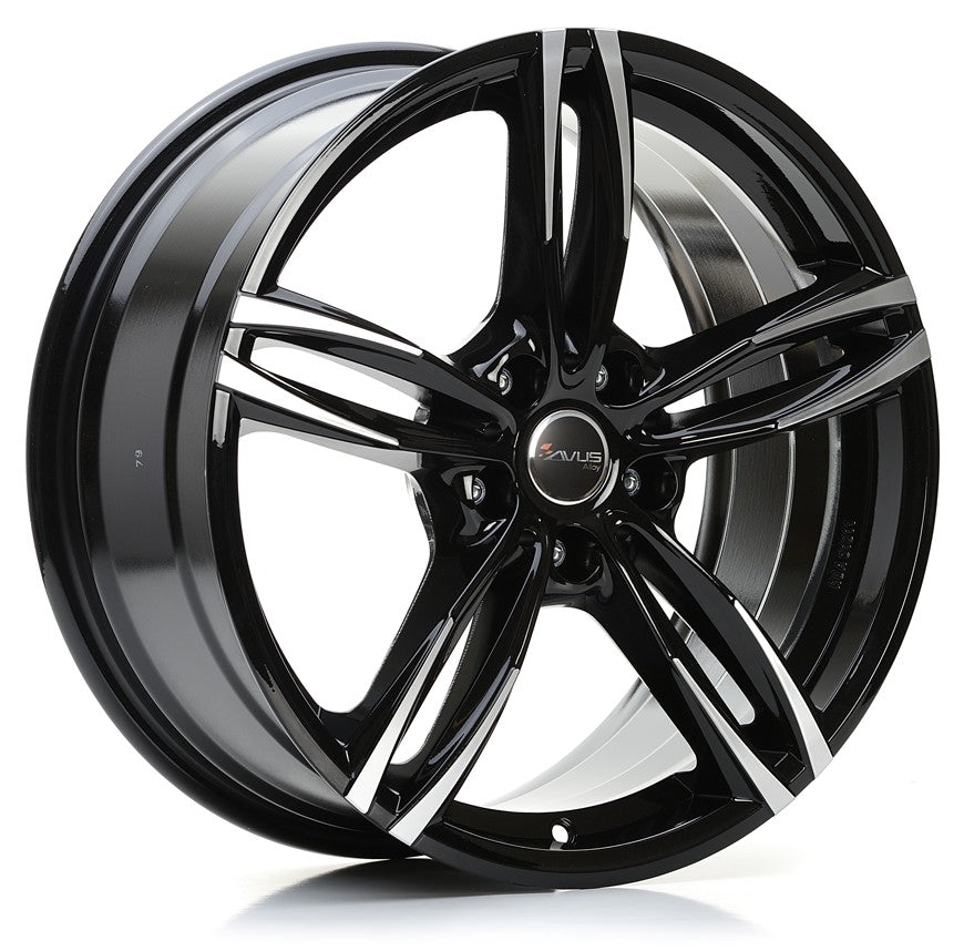 Avus Racing AF15 black polished 8x18 ET30 - LK5/112 ML66.5