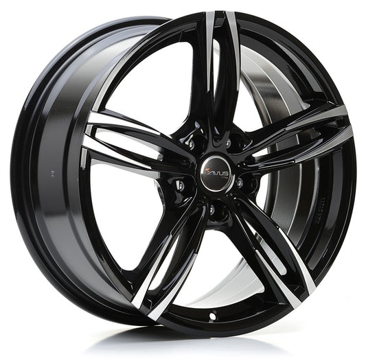 Avus Racing AF15 black polished 8x18 ET30 - LK5/112 ML66.5