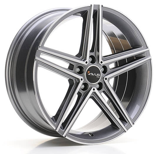 Avus Racing AC-515 anthracite polished 8x18 ET35 - LK5/112 ML66.6