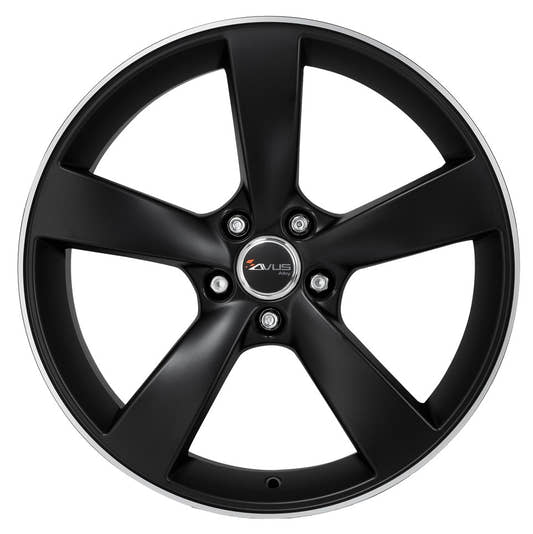 Avus Racing AF10 matt black polished 8.5x19 ET40 - LK5/108 ML73.1