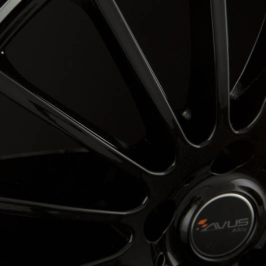 Avus Racing AC-M03 black polished lip Alufelge 7x17 Zoll ET38 LK 5x105 ML56.6 – Bild 4