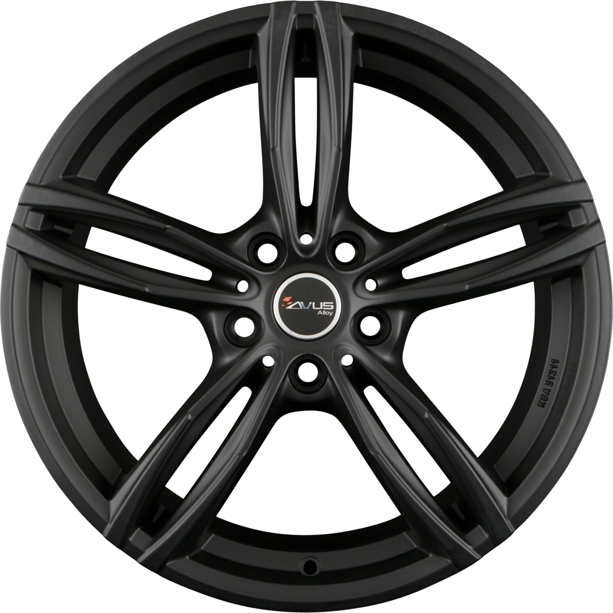 Avus Racing AF15 matt black Alufelge 8x18 Zoll ET45 LK 5x112 ML66.7 – Bild 2