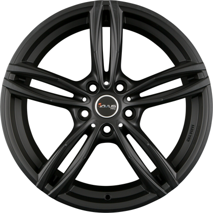 Avus Racing AF15 matt black Alufelge 8x18 Zoll ET45 LK 5x112 ML66.7 – Bild 2
