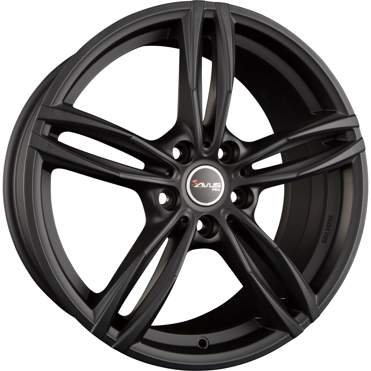 Avus Racing AF15 matt black Alufelge 8x18 Zoll ET45 LK 5x112 ML66.7 – Bild 3