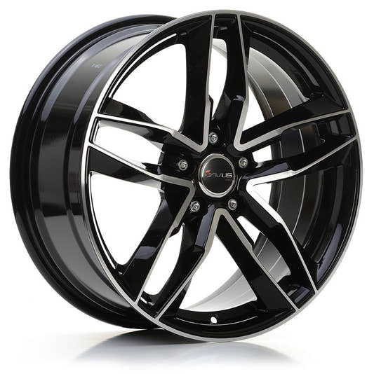Avus Racing AF16 black polished 9x20 ET35 - LK5/112 ML66.6