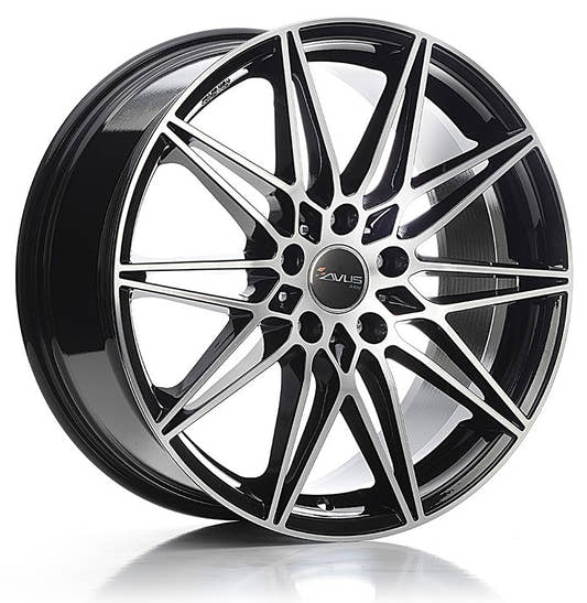 Avus Racing AC-MB5 black polished 8.5x19 ET30 - LK5/112 ML66.7