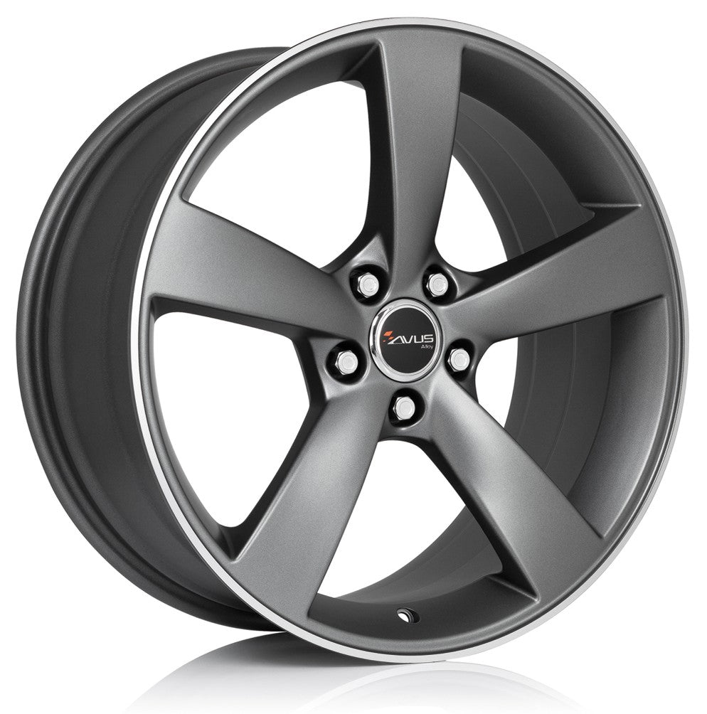 Avus Racing AF10 matt anthracite polished 10x20 ET19 - LK5/112 ML66.5
