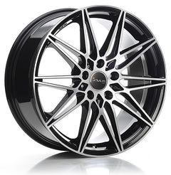 Avus Racing AC-MB5 black polished Alufelge 8x18 Zoll ET30 LK 5x120 ML72.6