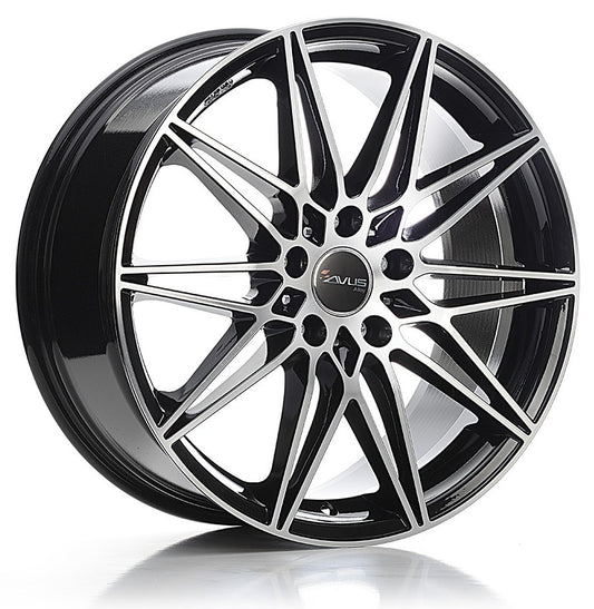 Avus Racing AC-MB5 black polished 8x18 ET30 - LK5/120 ML72.6