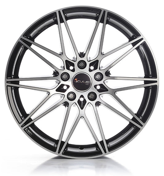 Avus Racing AC-MB5 black polished 8x18 ET30 - LK5/120 ML72.6
