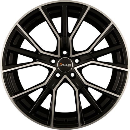 Avus Racing AF18 Black Polished Alufelge 9x20 Zoll ET25 LK 5x112 ML66.6 – Bild 4