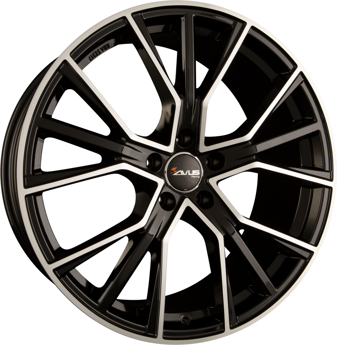 Avus Racing AF18 Black Polished Alufelge 9x20 Zoll ET25 LK 5x112 ML66.6 – Bild 5