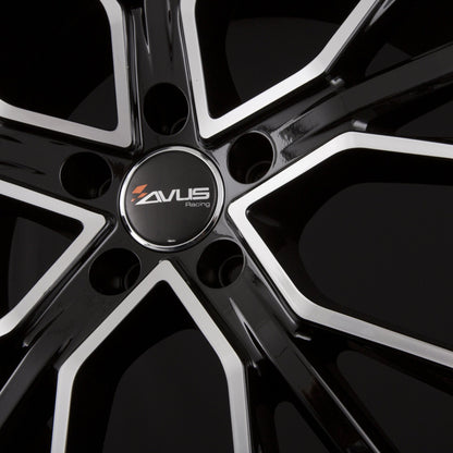 Avus Racing AF18 Black Polished Alufelge 9x20 Zoll ET25 LK 5x112 ML66.6 – Bild 8