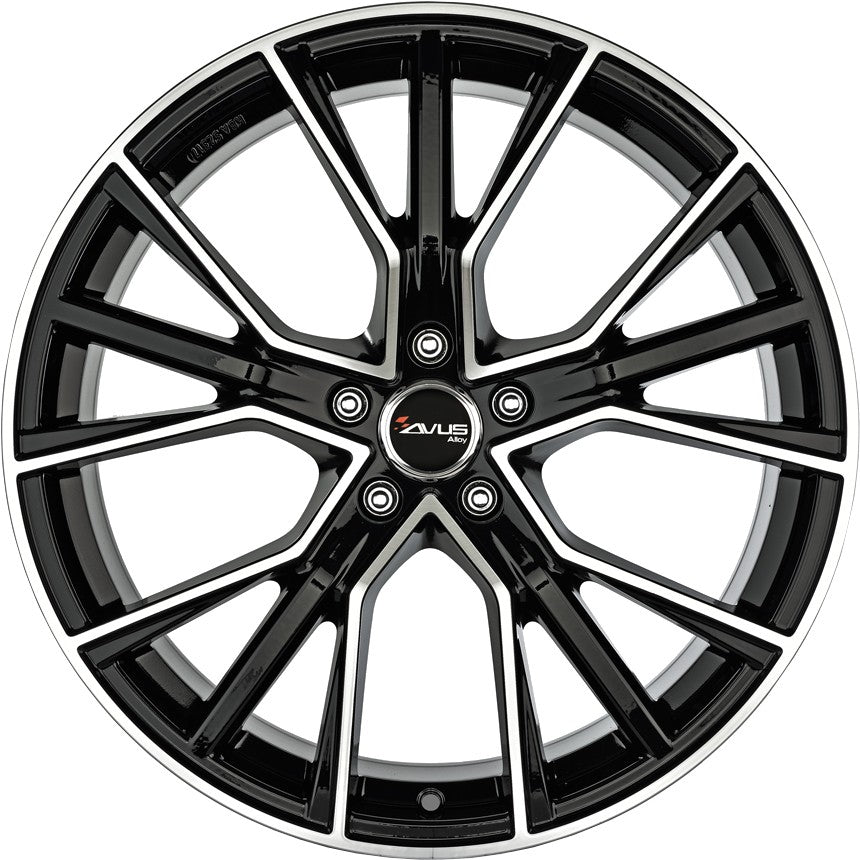 Avus Racing AF18 black polished Alufelge 9x21 Zoll ET30 LK 5x112 ML66.6 – Bild 2