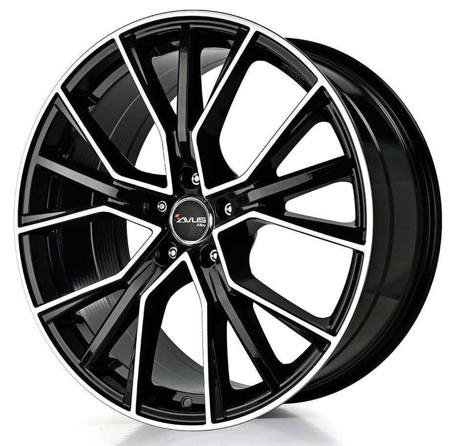 Avus Racing AF18 black polished Alufelge 9x21 Zoll ET30 LK 5x112 ML66.6 – Bild 3