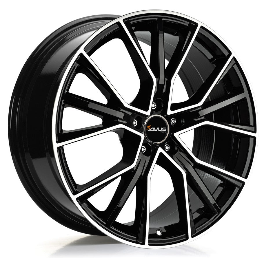 Avus Racing AF18 black polished Alufelge 9x21 Zoll ET37 LK 5x112 ML66.6