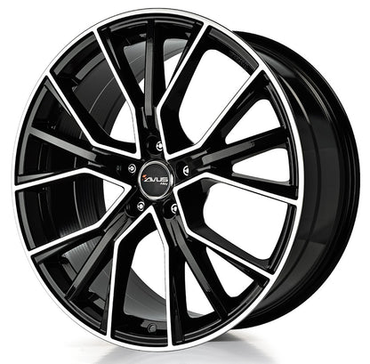 Avus Racing AF18 black polished Alufelge 9x21 Zoll ET37 LK 5x112 ML66.6 – Bild 3