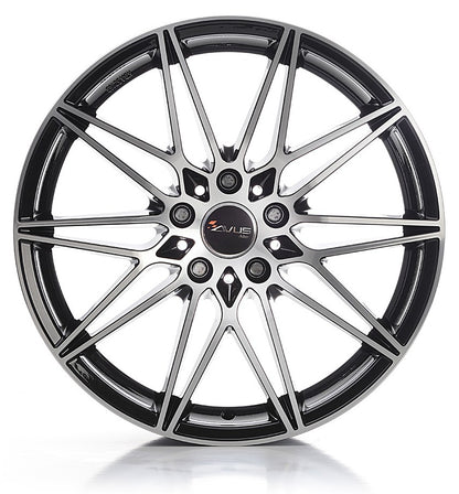 Avus Racing AC-MB5 black polished 9x19 ET44 - LK5/112 ML66.7