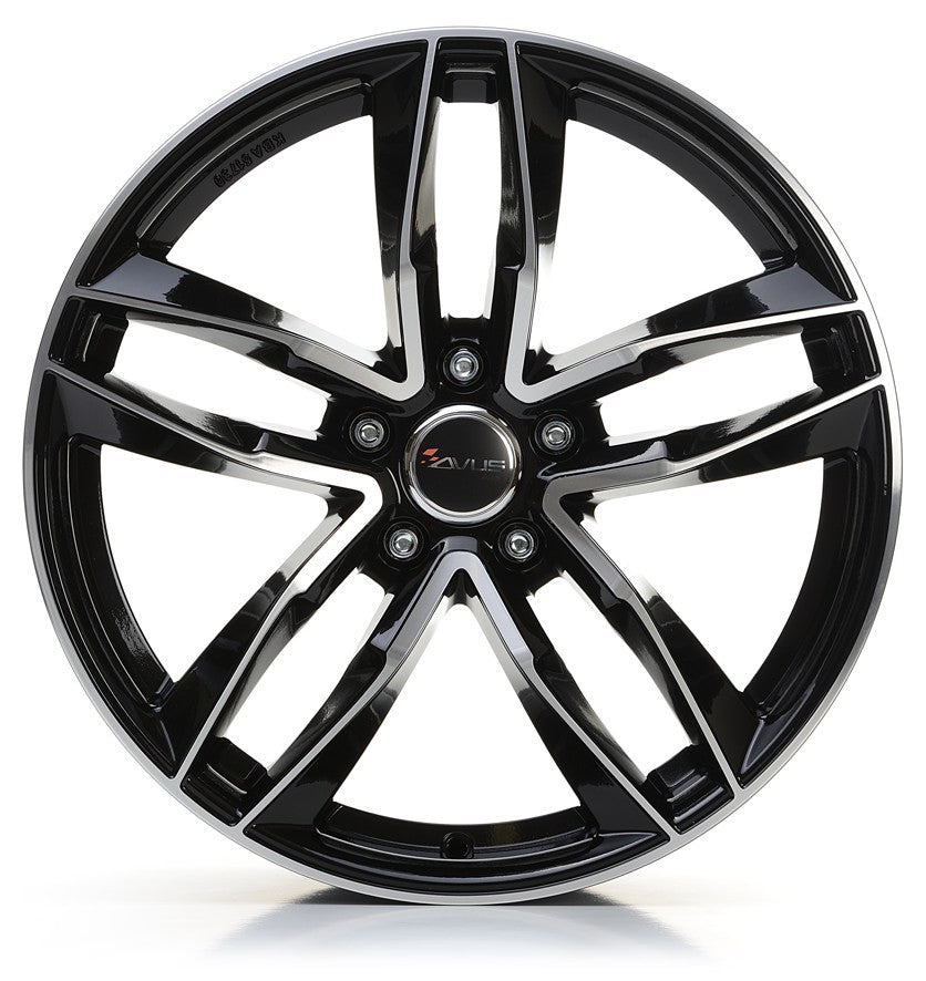 Avus Racing AF16 black polished Alufelge 8.5x21 Zoll ET30 LK 5x112 ML66.6 – Bild 2