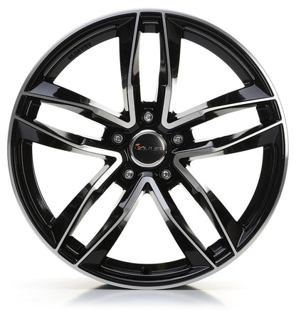 Avus Racing AF16 black polished Alufelge 8.5x21 Zoll ET30 LK 5x112 ML66.6 – Bild 2