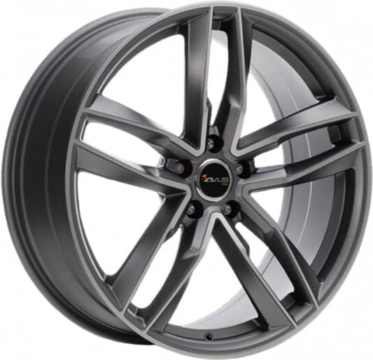 Avus Racing AF16 matt anthracite polished 9x21 ET38.5 - LK5/108 ML63.4