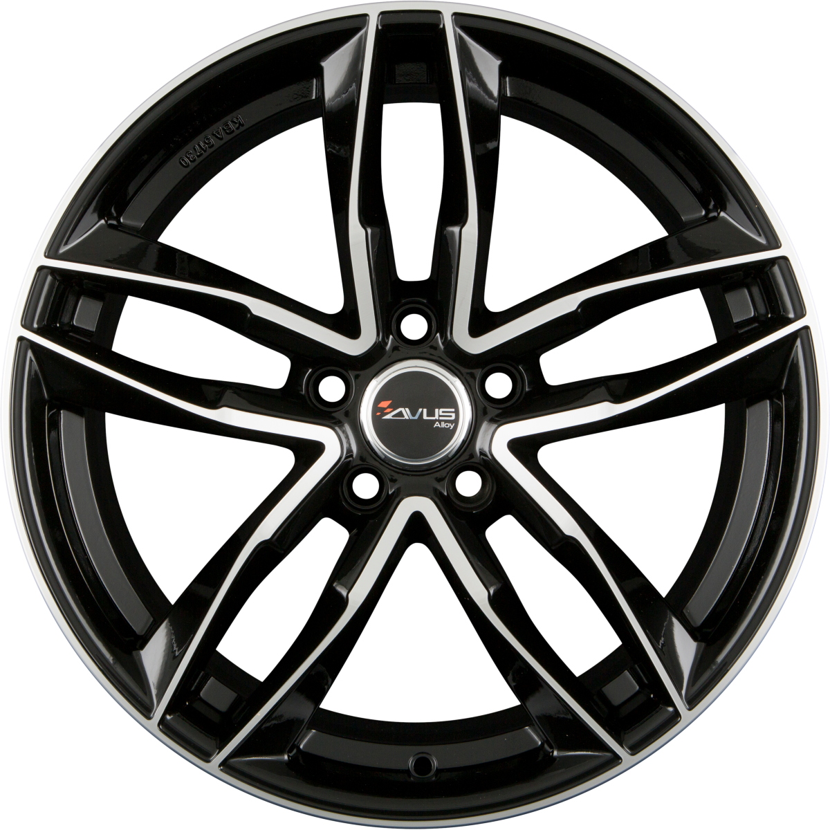 Avus Racing AF16 black polished Alufelge 8.5x19 Zoll ET40 LK 5x112 ML66.6 – Bild 3