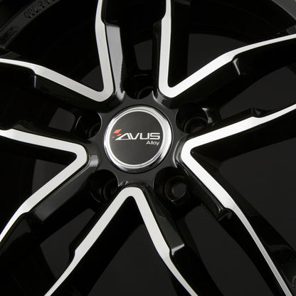 Avus Racing AF16 black polished Alufelge 8.5x19 Zoll ET40 LK 5x112 ML66.6 – Bild 6
