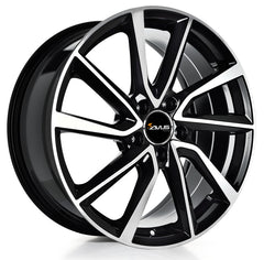 Avus Racing AC-518 black polished Alufelge 8x18 Zoll ET40 LK 5x110 ML65.1