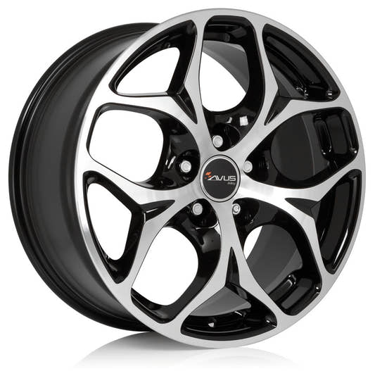 Avus Racing AC-MB2 black polished 8.5x18 ET58 - LK5/130 ML71.6