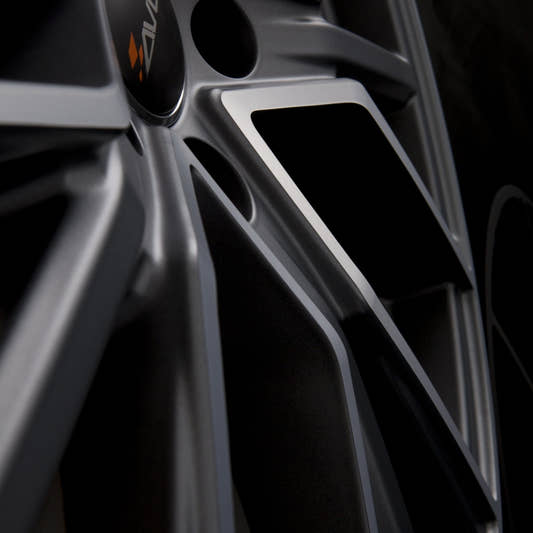Avus Racing AF18 Matt Anthracite Polished Alufelge 8x18 Zoll ET35 LK 5x100 ML57.1 – Bild 4