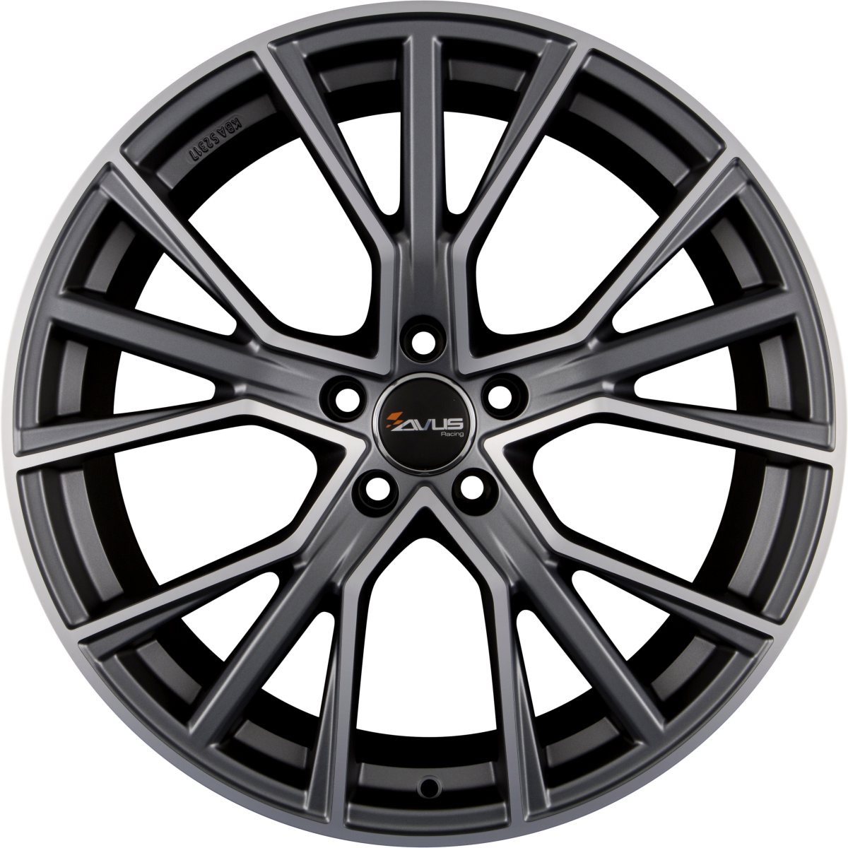 Avus Racing AF18 matt anthracite polished Alufelge 8x18 Zoll ET35 LK 5x112 ML66.6 – Bild 3