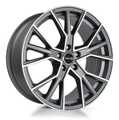 Avus Racing AF18 matt anthracite polished Alufelge 8x18 Zoll ET35 LK 5x112 ML66.6