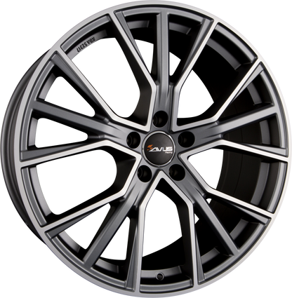 Avus Racing AF18 matt anthracite polished Alufelge 8x18 Zoll ET35 LK 5x112 ML66.6 – Bild 4