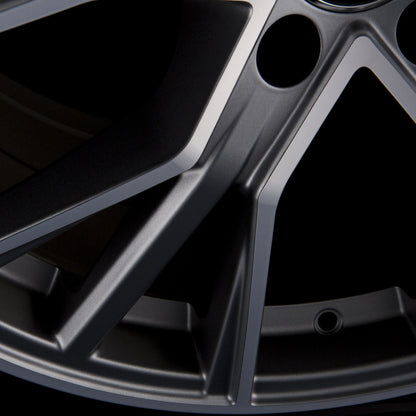 Avus Racing AF18 matt anthracite polished Alufelge 8x18 Zoll ET35 LK 5x112 ML66.6 – Bild 5