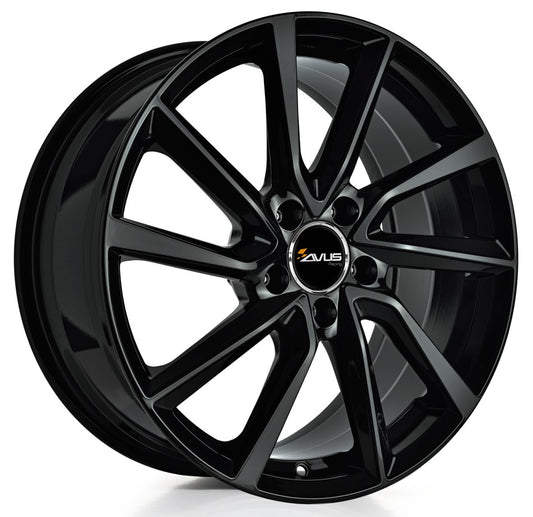 Avus Racing AC-518 black 8x19 ET40 - LK5/114.3 ML73.1