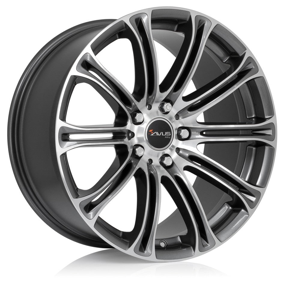 Avus Racing AC-MB1 anthracite polished 8x17 ET34 - LK5/120 ML72.6