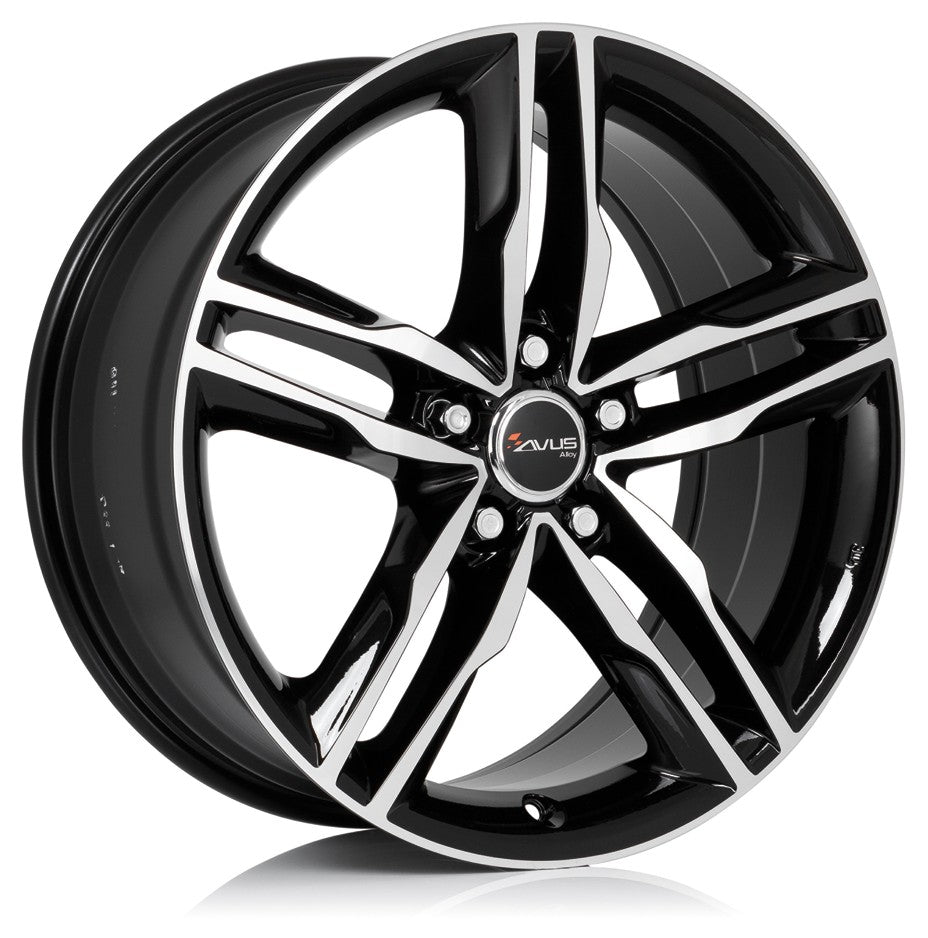 Avus Racing AF6 black polished 8.5x19 ET35 - LK5/112 ML66.6
