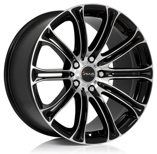 Avus Racing AC-MB1 black polished 8x18 ET34 - LK5/120 ML72.6