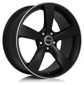 Avus Racing AF10 matt black polished Alufelge 8x18 Zoll ET35 LK 5x112 ML66.5