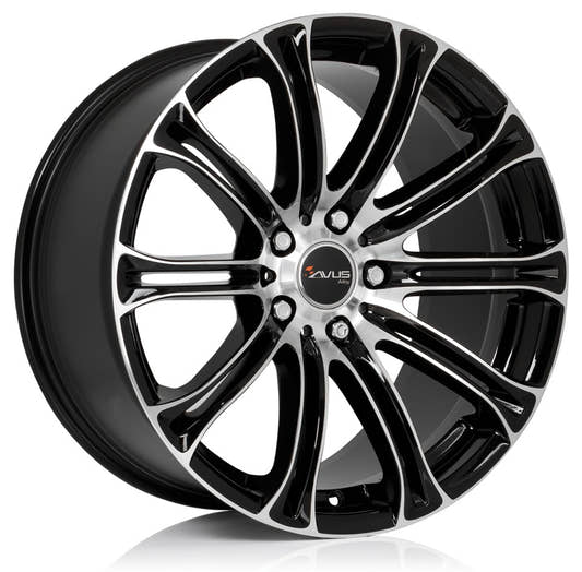 Avus Racing AC-MB1 black polished 8x17 ET15 - LK5/120 ML72.6
