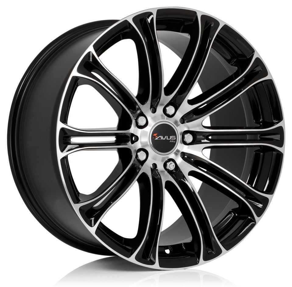 Avus Racing AC-MB1 black polished 8x18 ET15 - LK5/120 ML72.6