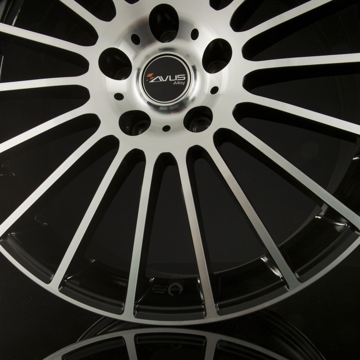 Avus Racing AC-M03 Black Polished Alufelge 8x19 Zoll ET40 LK 5x114.3 ML73 – Bild 3