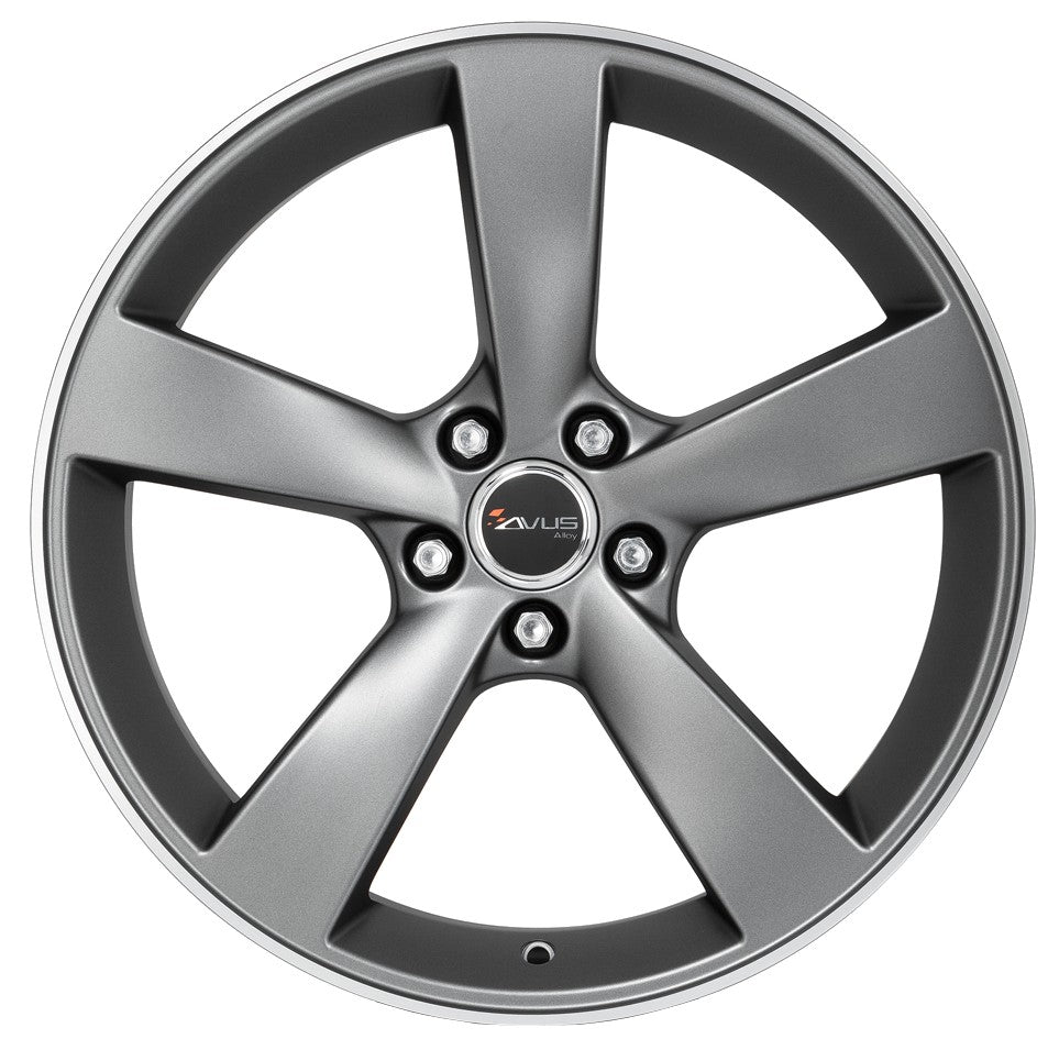 Avus Racing AF10 matt anthracite polished 8.5x19 ET35 - LK5/120 ML72.6