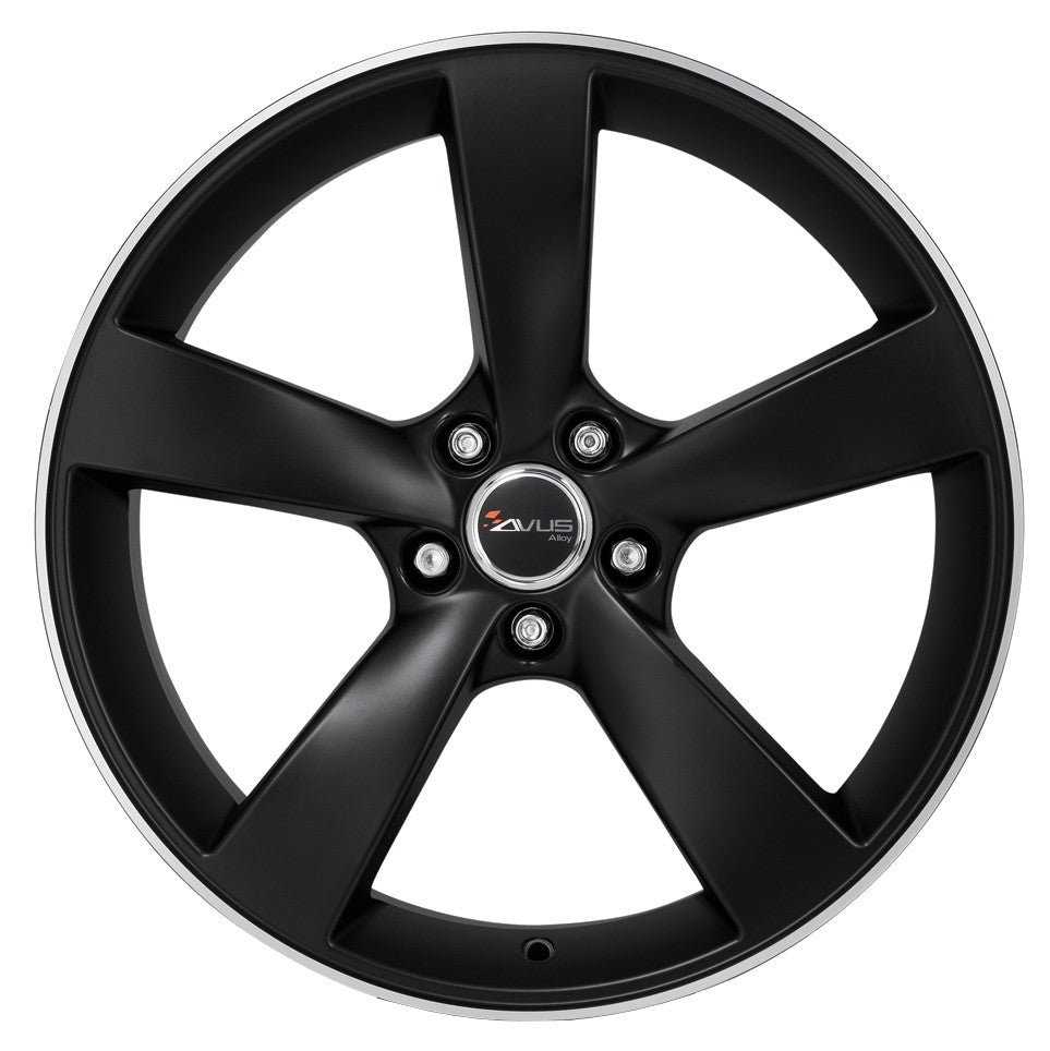 Avus Racing AF10 matt black polished 10x21 ET50 - LK5/112 ML66.5