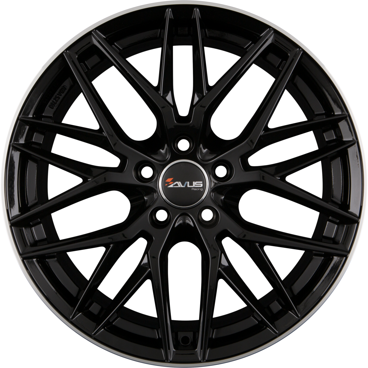 Avus Racing AF19 Black Polished Lip Alufelge 8.5x19 Zoll ET35 LK 5x112 ML66.6