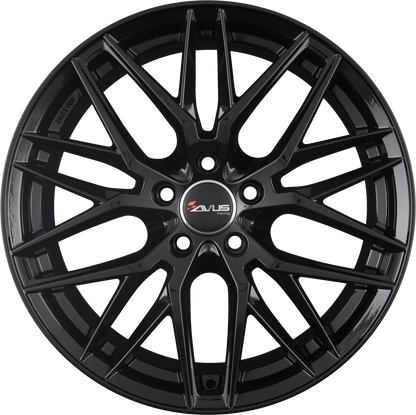 Avus Racing AF19 Black Alufelge 8.5x19 Zoll ET35 LK 5x120 ML72.6