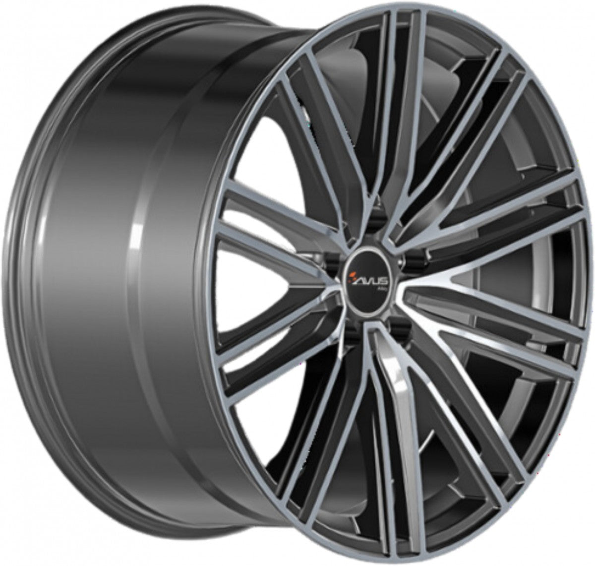 Avus Racing AC-M08 anthracite polished 9x20 ET50 - LK5/130 ML71.6