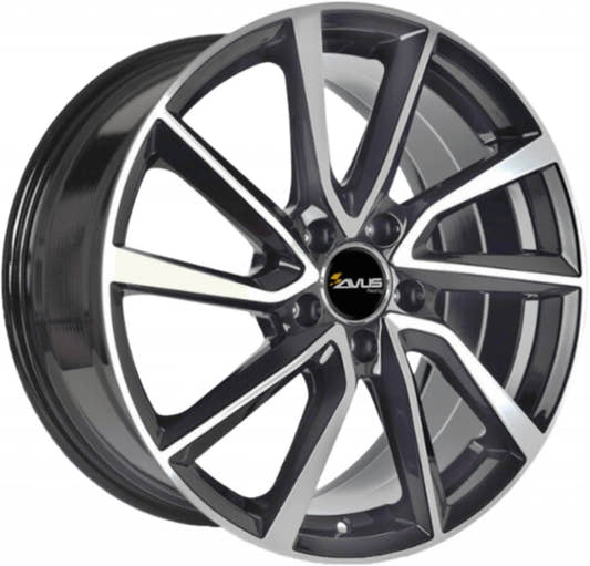 Avus Racing AC-518 matt anthracite polished 7.5x20 ET44 - LK5/112 ML57.1