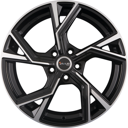 Avus Racing AF20 Black Polished Alufelge 8.5x19 Zoll ET48 LK 5x112 ML57.1 – Bild 2