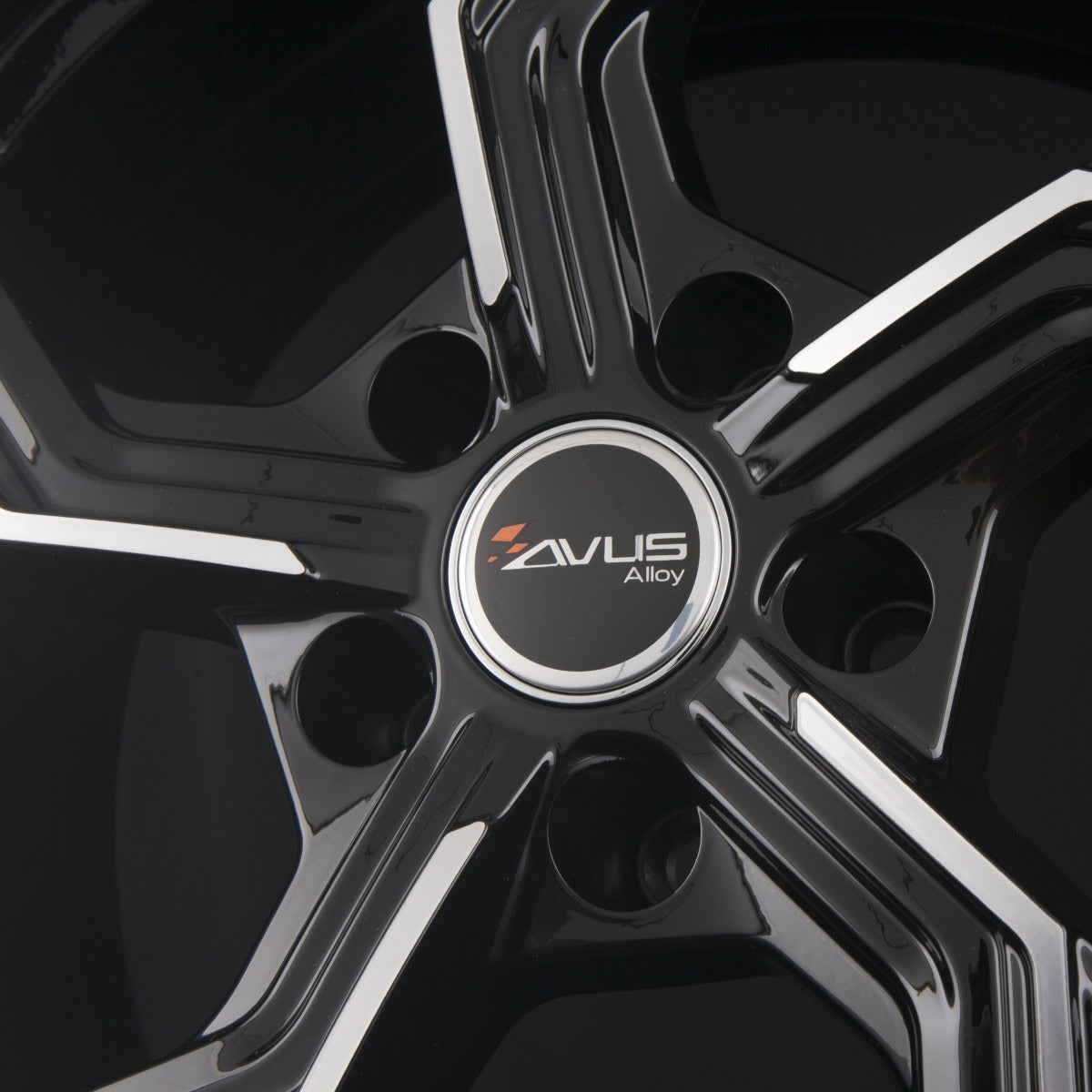 Avus Racing AF20 Black Polished Alufelge 8.5x19 Zoll ET48 LK 5x112 ML57.1 – Bild 5
